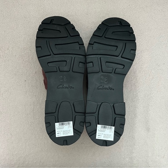 Clarks Suede Calla Flats Loafers-Maroon/Burgundy-Women’s 11-Comfort-Nurse-Office - Picture 8 of 10